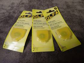 Rb18-2 Olfa 9463 New 18mm Rotary Blade 2 Pack Lot Of 3 Bn382