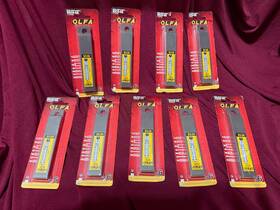 Bs08-6b Olfa Scraper Blades - 9 Ea Pk/6 54 Total New In Packages