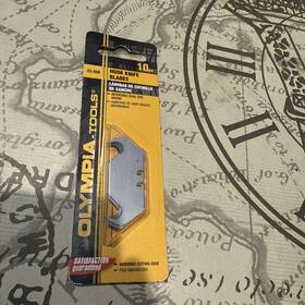 33-008 Olympia Tools Hook Knife Utility Blades 10 Count - Free Shipping