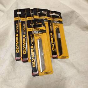 33-027 Olympia Tools 6 Packages Of 5 9mm 13point Snap Off Blades Nip