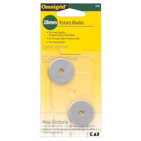 Omnigrid 762511020464 28mm Refills 2 Tungsten-carbon Steel Rotary Blades 28 2-pack Silver Count Omnigrid 762511020464 28mm Refills 2 Tungsten-carbon Steel Rotary Blades 28 2-pack Silver Count