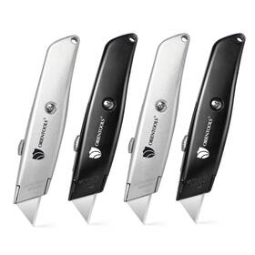 Orientools 192717000289 Heavy Duty Utility Knife Retractable Box Cutter With 3position Blade Lock Sharp