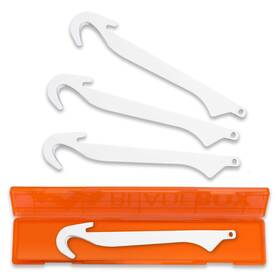 Outdoor Edge 743404202075 3.5 Inch Razorsafe Replacement Gutting Knife Blades 4 Pieces Plus Blade Storage Box