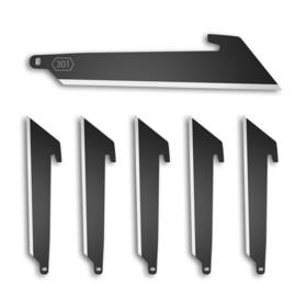 Outdoor Edge 743404202303 Razorsafe 3 Inch Black Utility 6 Pack Of Edc Blades