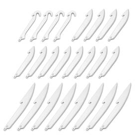 Outdoor Edge 743404302263 3.5 Inch Razorsafe Replacement Knife Blades - 24 Piece Value Pack 12 Sharp-po