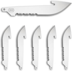 Outdoor Edge 743404302300 3.0 Inch Drop-point With Serrations Blade Pack Code 300 Black 6 Blades