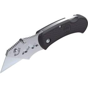 Outdoor Edge 743404501826 Boa - Folding Utility Razor Blade Box Cutter Knife With Ergonomic Polymer Han