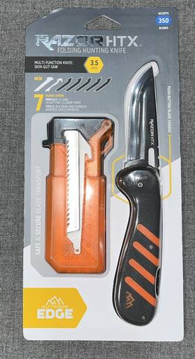 Htx35y-6c Outdoor Edge 3.5 Inch Razor Htx Folding Replaceable Blade Knife 7 Blades