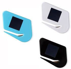 M-005 Ozxtyo Magnetic Letter Openers Envelope 3 Pack Opener Black/white/lake Blue