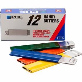 Pacific Handy Cutter Phchc100 Box Tap Open/tap Close 12/bx Assorted Hc100