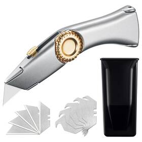 Panoric 198715596236 Retractable Utility Roofing Knife With Holster - Includes Multiple Blades For