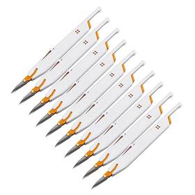 Penblade 853624005049 Tidi Retractable Utility Knife Blade Size 11p Pack Of 10 Stainlesssteel Hobb
