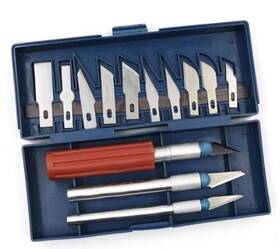 Pitlite 630991188731 13pc Precision Knife Set Kit Exacto Knives Blades Craft Razor Sculpting Art Tool