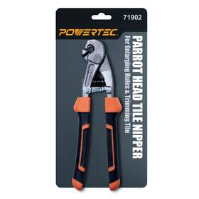 Powertec 71902 Parrot Head Tile Nippers For Glass Ceramic Porcelain And Mosaic Ergonomic