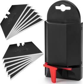 Mjlq100b421vcq Pro Bates Utility Knife Blades 100pk Carbon Steel Black Box Cutter Razor