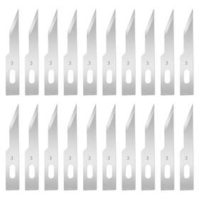 04bade-qm2402 Qimoo 120 Pcs Exacto Knife Blades 3 High Carbon Steel Hobby Blade Refi