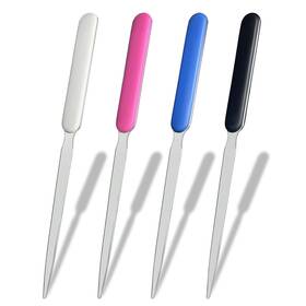 860321 Qoaimu 4 Pack Office Letter Opener Stainless Steel Knife-edge Blade Coloful
