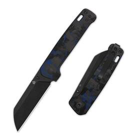 Qs130v2-e2 Qsp Penguin V2 Folding Pocket Knife 3.06 Inch D2 Black Stonewash Blade Edc