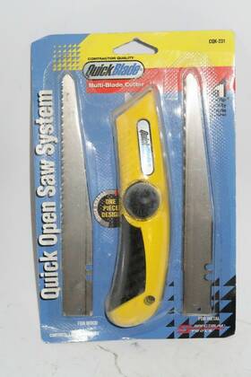 Cqk-231 Quickblade 1 Pcs Multi Blade Cutter Open Saw System Knife / 3 Blades Cqk-231 Quickblade 1 Pcs Multi Blade Cutter Open Saw System Knife / 3 Blades