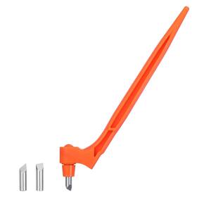 672083 Quilax Craft Cutting Tools 360 Degree Rotating Knife With 3 Different Stainles