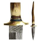 Ra030 Azuregreen Bone Damascus Athame