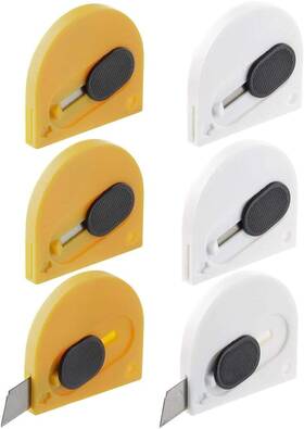 Ram-pro 815518028220 Mini Retractable Utility Snap-off Pocket Knives - Box Cutter Package Opener