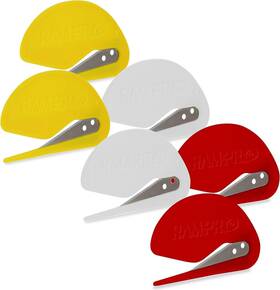 Rampro 840195681185 3 Inch Letter Opener Envelope Slitter Set Efficient 12 Red Yellow White