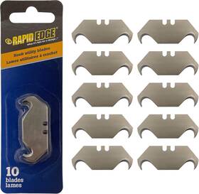 Rapid Edge 181432000322 1-pack 10 Pieces Hook Blades Replacement Knife Dual-c Rapid Edge 181432000322 1-pack 10 Pieces Hook Blades Replacement Knife Dual-c