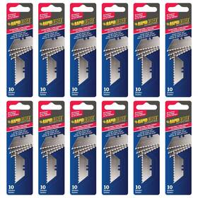 Rt00004a Rapid Edge 12-pack All-purpose Utility Knife Blades Serrated Blade F
