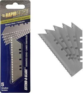 Rt00011 Rapid Tools Edge 1-pack Double-length Utility Knife Blades Serrated Blad