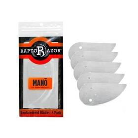 Raptorazor 853976005049 Mano Hunting Replacement Blades Pack Of 5