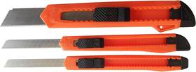 Regent 313047433428 Box Cutter/utility Knife 3 Pack - Retractable Snap-off Blades Always Razor S