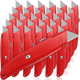Eo-reginary-2289 Reginary 30 Pcs Box Cutter Bulk Retractable Blade Utility Knife Heavy Duty Aluminum Al