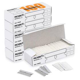 Rexbeti 313114085086 600pcs Single Edge Razor Blades Industrial Box Cutter Replacement Bla