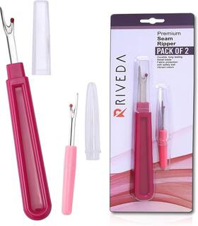 Ripper1 Riveda Seam Ripper 2 Pack - Thread Cutter And Threadripper For Crafting Notions &