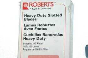 10-438 Roberts - Heavy Duty Slotted Blades 100 No