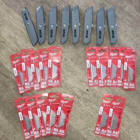 Rock River 662956212397 25 Piece Retractable Utility Knife Box Cutter Blades