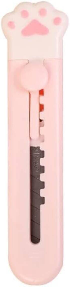 Rosojodg 792483925979 Pink Cute Girly Cat Paw Alloy Mini Portalble Utility Cutter Letter