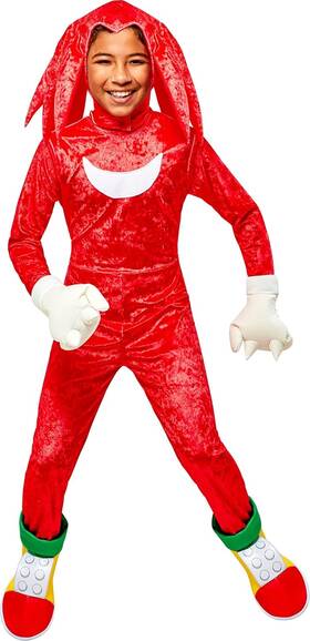 1000321 Rubies Childs Sonic The Hedgehog Knuckles Costume Jumpsuit And Medium