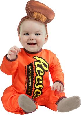 1000581 Rubies Hersheys Reeses Peanut Butter Cup Costume For 6-12 Months As Shown
