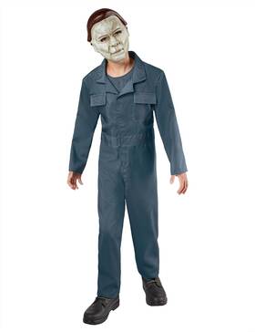 1001022 Rubies Halloween Ii Michael Myers Costume Jumpsuit With Face Large As Shown