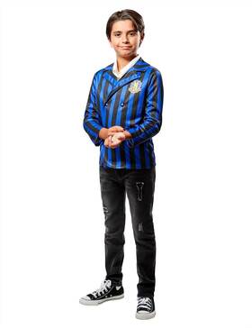 1001243 Rubies Childs Wednesday Addams Boys Nevermore Costume Large As Shown