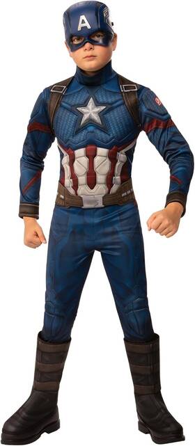 Rubies 883028337804 Marvel Avengers Endgame Childs Deluxe Captain America Medium