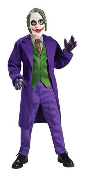 883106 Rubies L Dc Batman The Dark Knight Joker Costume For Kids Large As Shown