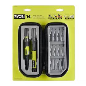 Ryobi 313056763714 14 Piece Hobby Knife Set Ryobi 313056763714 14 Piece Hobby Knife Set