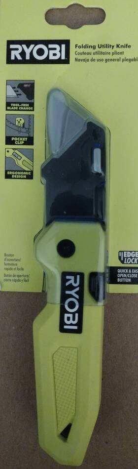 Rhckf01 Ryobi Folding Utility Knife