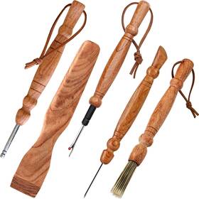 Savina Svnswts-001 Set 5 Wooden Sewing Tool - Seam Ripper Roller