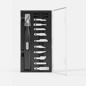 Scimaker 061058041839 Precision Craft Knife Set 10 Carbon Steel Blades Hidden Blade Storage Hand