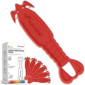 Scimaker Hka62 120pcs Safety Box Cutter Of S2 Steel Blade Opener For Efficient Package O