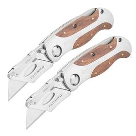 Sheffield 12525 Premium Lock Back Utility Knife 2 Pack Box Cutter Car